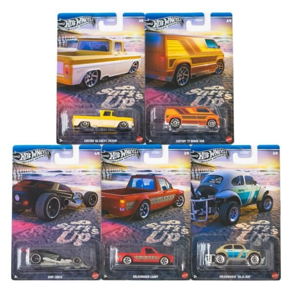 Hot Wheels Silver Series Surfs Up Set of 5 GDG44-957M
