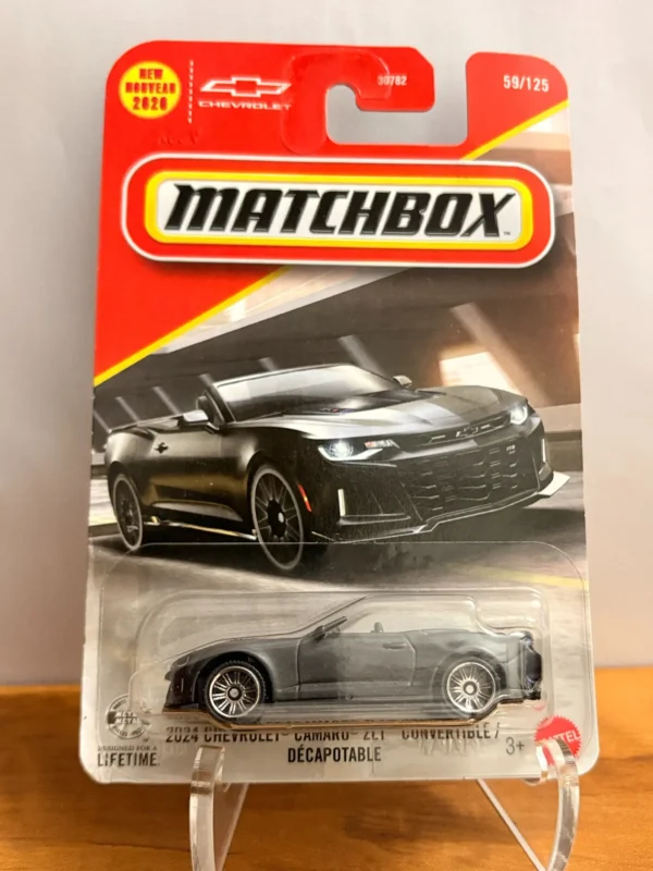 Matchbox Power Grabs 2024 Chevrolet Camaro Zl1 Convertible 2026 Card