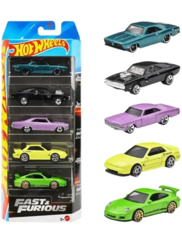 Hot Wheels 2025 Fast and Furious Pack of 5 1:64 Scale