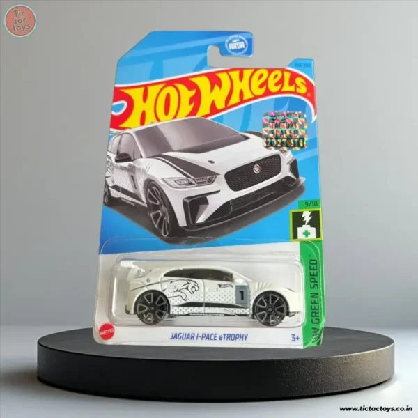 Hot Wheels Imported Card: Jaguar I Pace e Trophy (White)