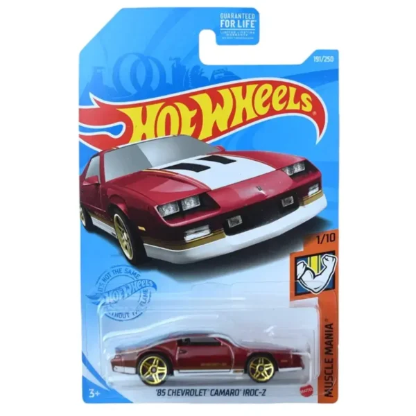 Hot Wheels 1985 Chevrolet Camaro IROC Z Red Imported card