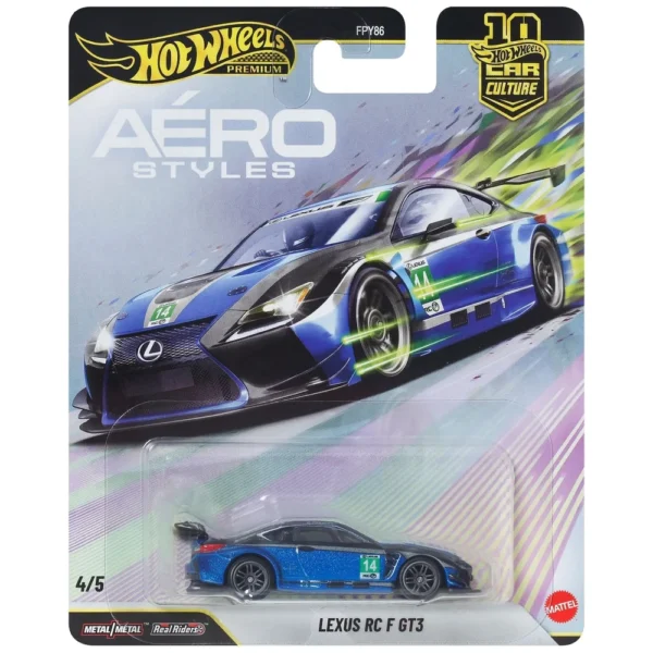 Hot Wheels Car Culture 1:64 Scale Premium Aero Styles Lexus RC F GT3