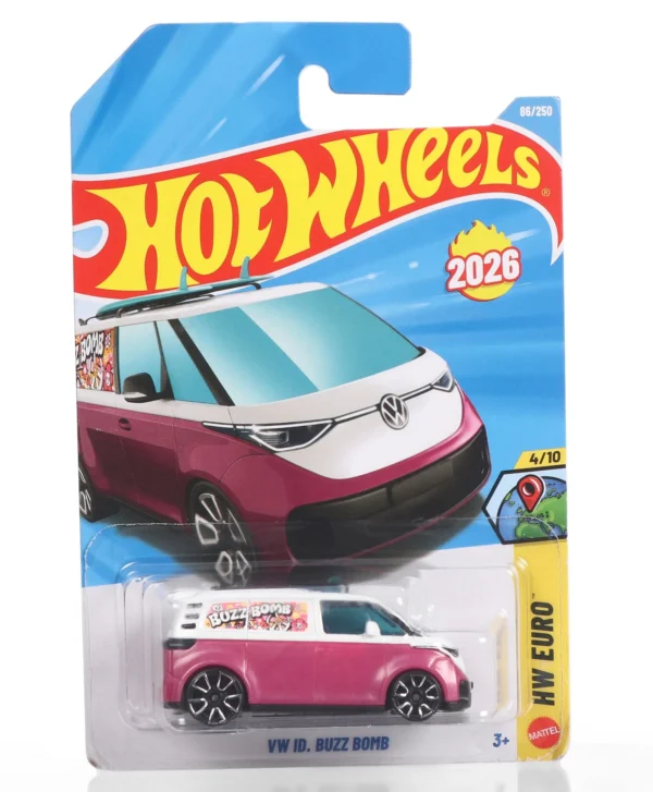 Hot Wheels VW ID. Buzz Bomb (86/250) Toy Car - White & Purple