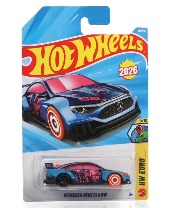 Hot Wheels Mercedes Benz Cla HW HW Euro Ages 3 and Up 181/250 (Blue)