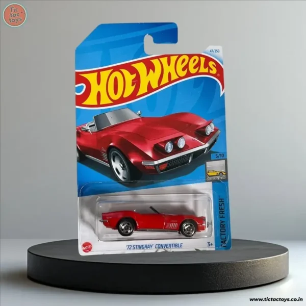 Hot Wheels Imported Card: 72 Stingray Convertible HW Factory Fresh (Red)