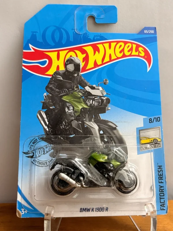 Hot Wheels BMW K 1300 R Imported Card Black green