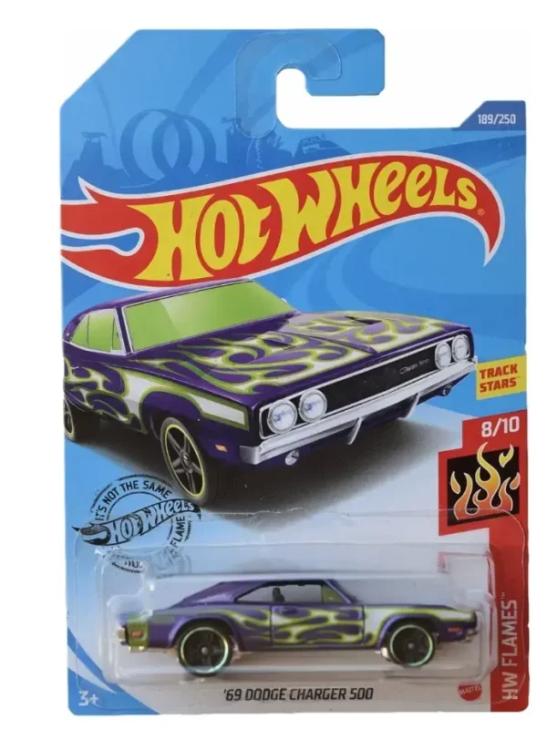 Hot Wheels '69 Dodge Charger 500 - 189/250 Flames 8/10 US Import