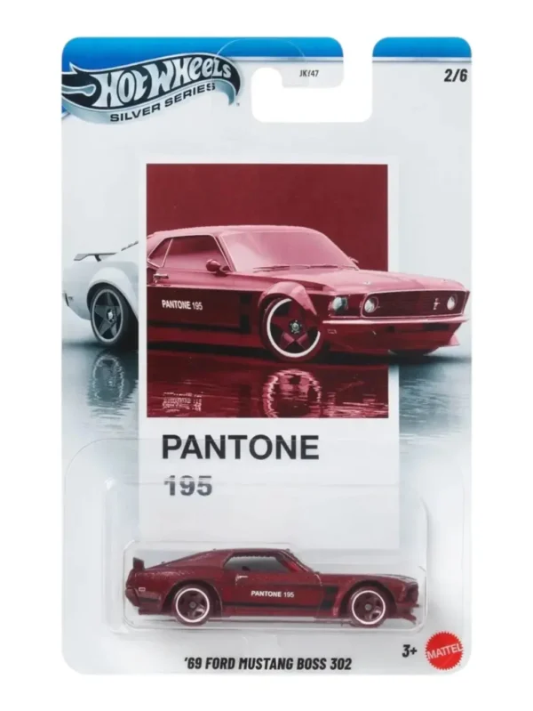HotWheels Silver Series Pantone Sunset Race 69 Ford Mustang1:64 Scale