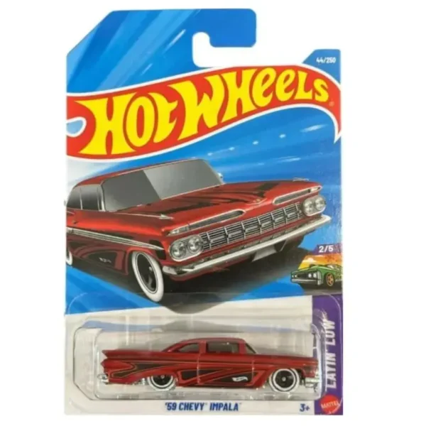Hot Wheels 59 CHEVY IMPALA Red Imported card