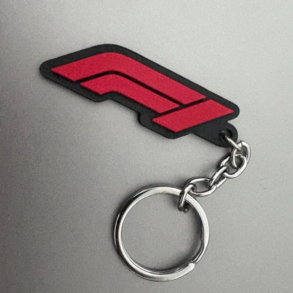 F1 Logo Keychain -(Black/Red)