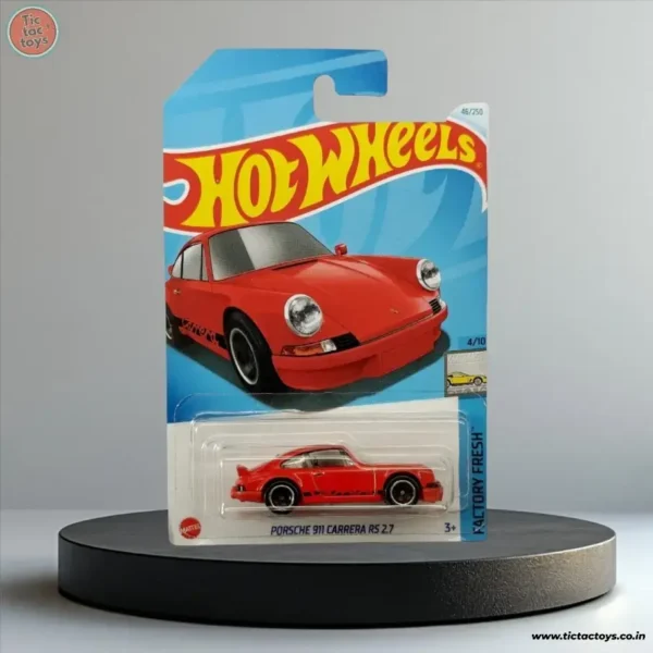 Hot Wheels Imported Card: Porsche 911Carrera RS2.7 HW Exotics Ages 3 and Up (Red)