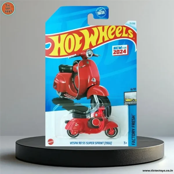 Hot Wheels Imported Card Vespa 90 SS Super Sprint 1966 (Red)