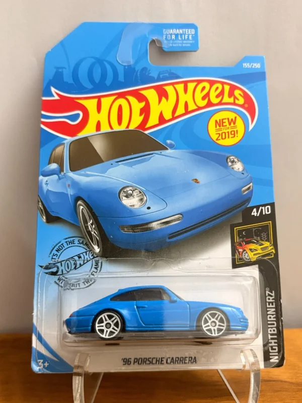 Hotwheels 95 PORSCHE CARRERA Blue Imported US card