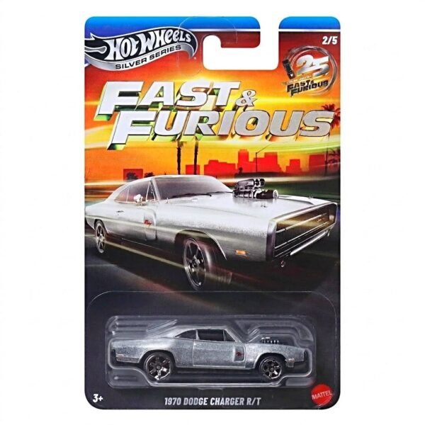 Hot Wheels Fast & Furious 1970 DODGE CHARGER R/T ?Silver Series? 25th Anniversary