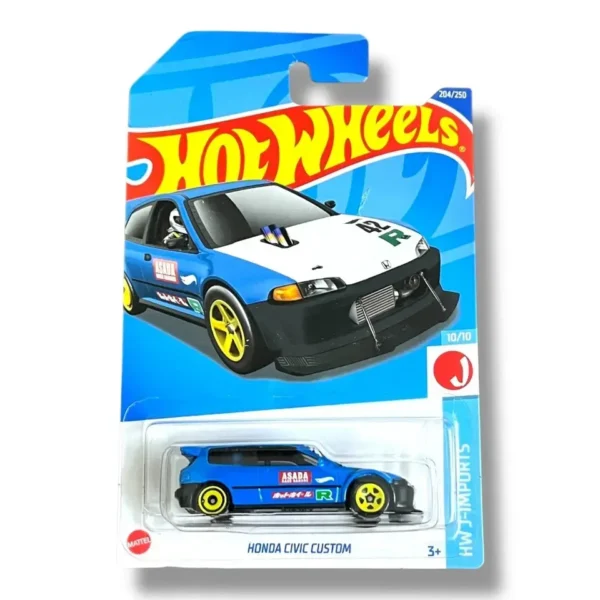 Hot Wheels Honda Civic Custom (Blue) (Imported card)