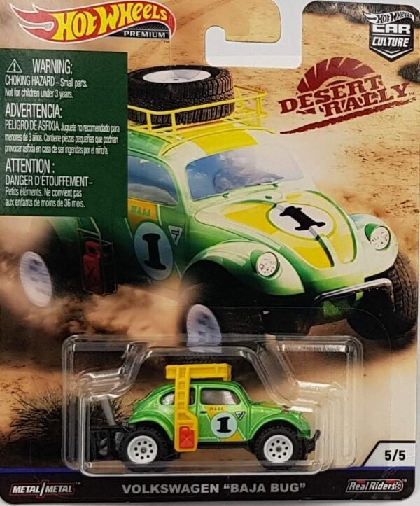 Hot Wheels Car Culture Desert Rally Volkswagen Baja Bug 5/5, Green
