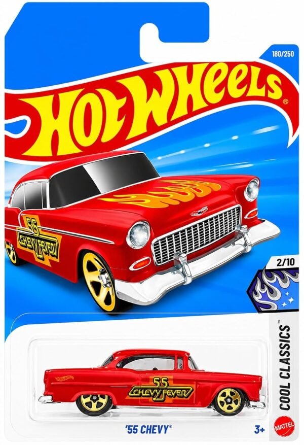 Hot Wheels Cool Classics 55 Chevy Toy Car (JJK21-N7C5)