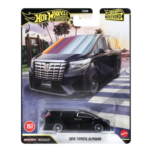 Hot Wheels Toyota Alphard Boulevard? Vehicle, 1 Premium 1:64 Scale Sports Car, Full Metal Body Construction & Real Riders