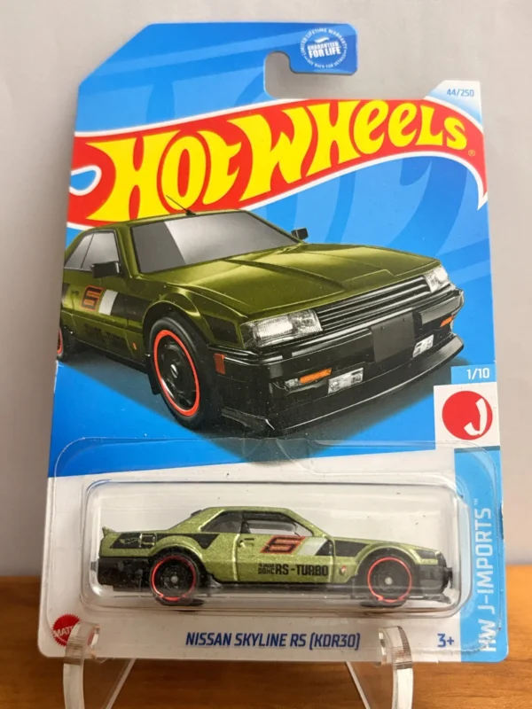 Hot Wheels Imported Card: Nissan Skyline RS KDR30 Green Imported US Card