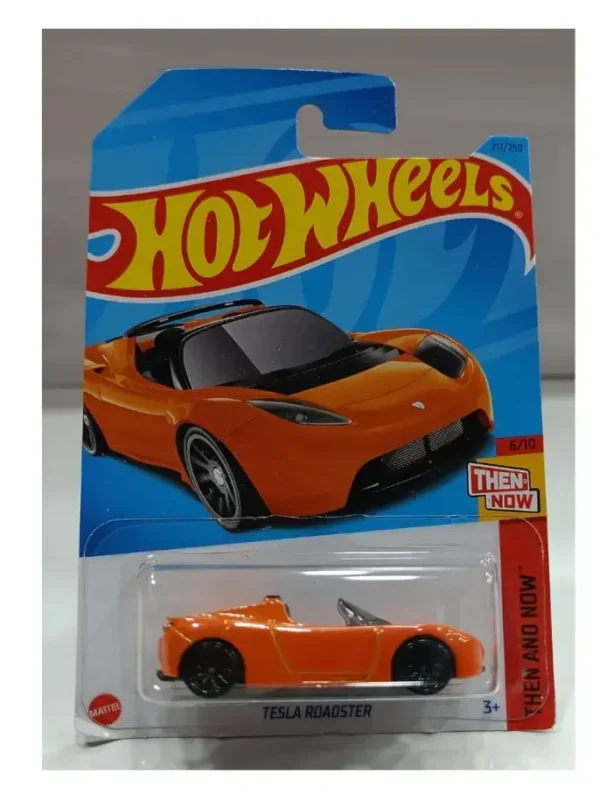 Hot Wheels Tesla Roadster (Orange) (2023 Card)