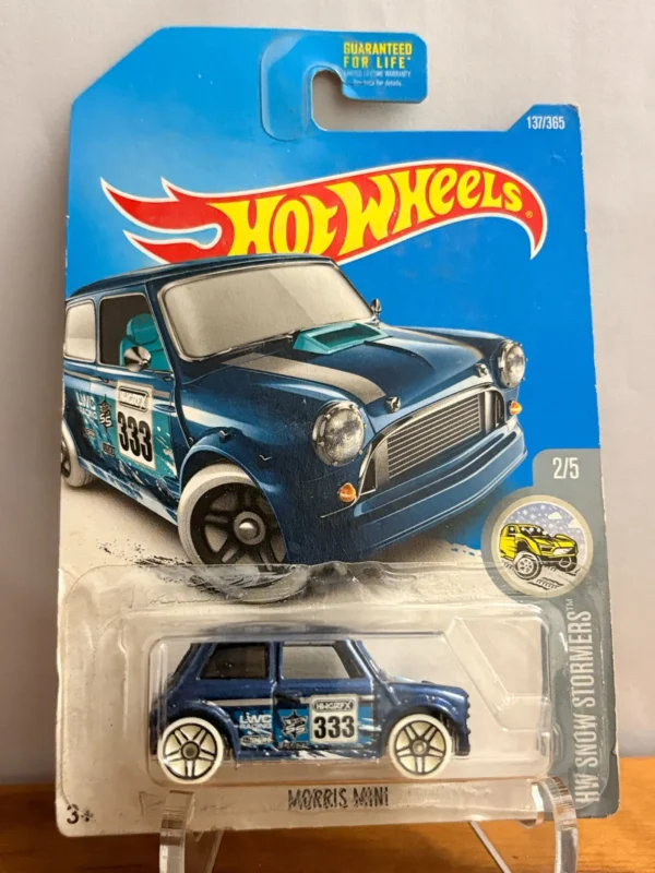 Hot Wheels Imported Card: MORRIS MINI (Blue) Error Card