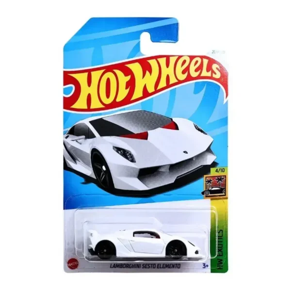 Hot Wheels Lamborghini Sesto Elemento indian Card White