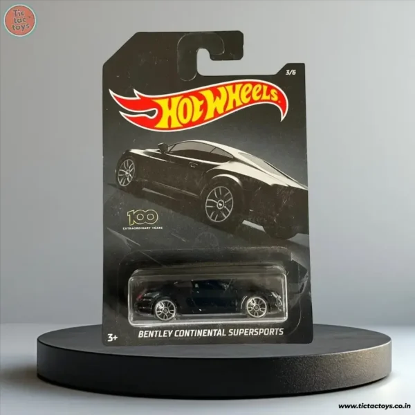 Hot Wheels Imported Card: Bentley Continental Super Sports (100 Extraordinary Years Edition)(Black)