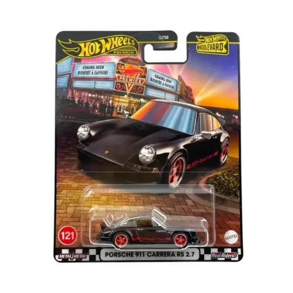 Hotwheels Porsche 911 carrera RS 2.7 imported premium 1:64 Scale Black