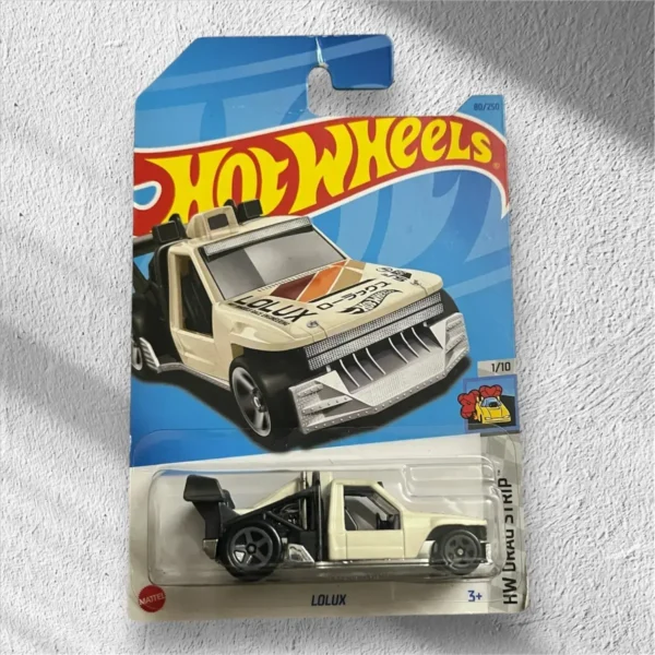 Hot Wheels LoLUX for Ages 3 and Up (White) damaged card