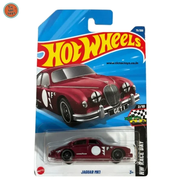Hot Wheels Imported Card: Jaguar MK 1 -HW Race day (Red)