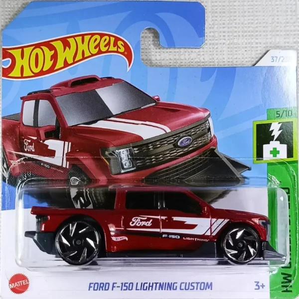 Hot Wheels Imported Card: Ford F 150 Lightning Custom (Red)
