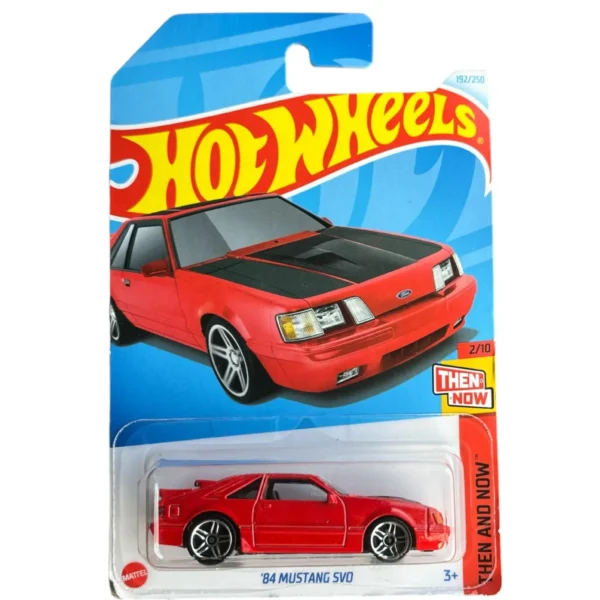 Hot Wheels 84 Mustang S40 Then and Now Ages 3 and Up (Red)