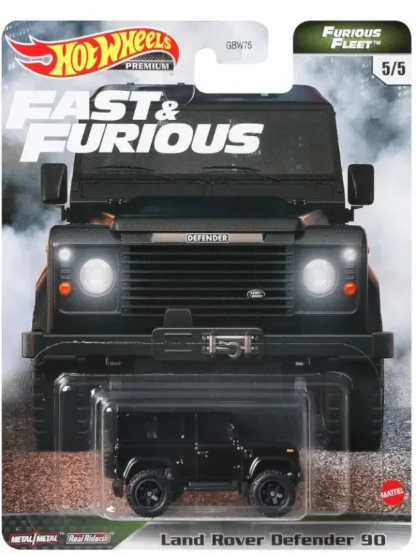 Hot Wheels Premium Land Rover Defender 90 Black Fast and Furious