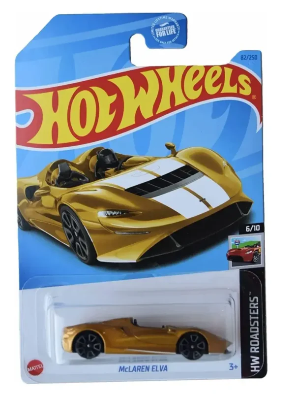 Hot Wheels Mc Laren Elva (Gold) (Imported US card)