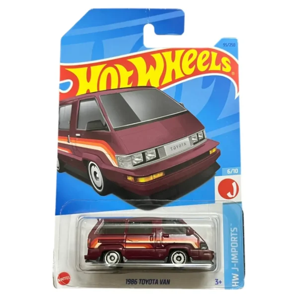 Hot Wheels 1986 Toyota Van HW J Imports Ages 3 and Up 173/250 (Red) 2023 Crad
