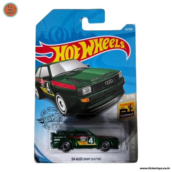 Hot Wheels 84 AUDI sport quattro (Green ) 2019 card