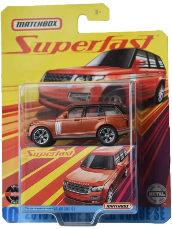 Matchbox 2018 Range Rove Vogue SE, Super Fast [Burnt Orange]  Imported Card