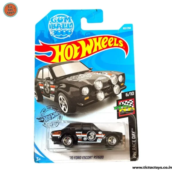 Hot Wheels 2023 Card: 70 Ford Escort RS1600 (Black)