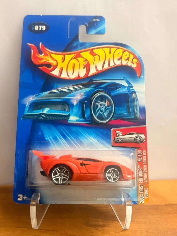 Exclusive Hotwheels 2004 First Editions 'Tooned Enzo Ferrari Red US Imported Card