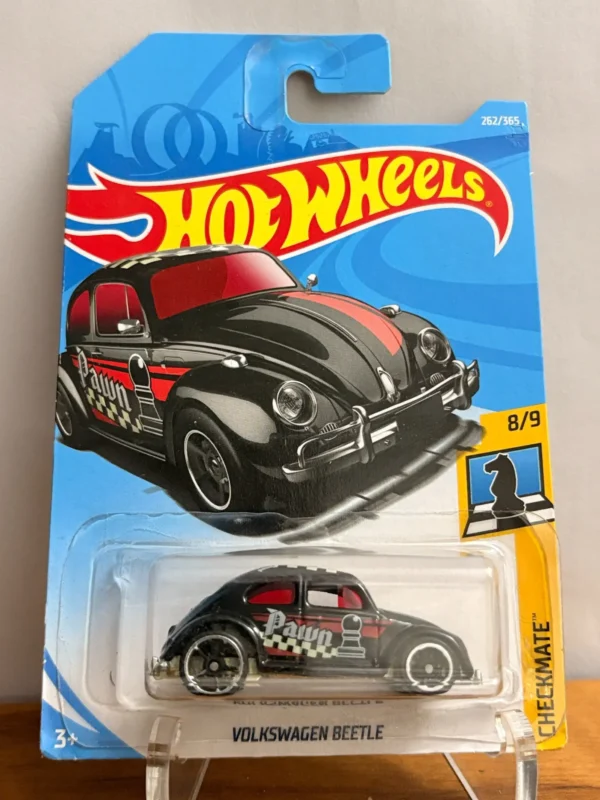 Hotwheels VOLKSWAGEN BEETLE Black Imported Mainline Check mate