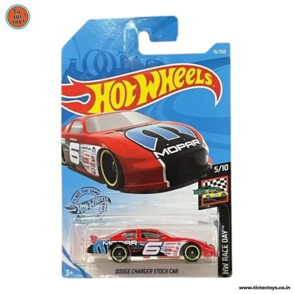 Hot Wheels Dodge Charger Stock Car (Red) 2019 Card