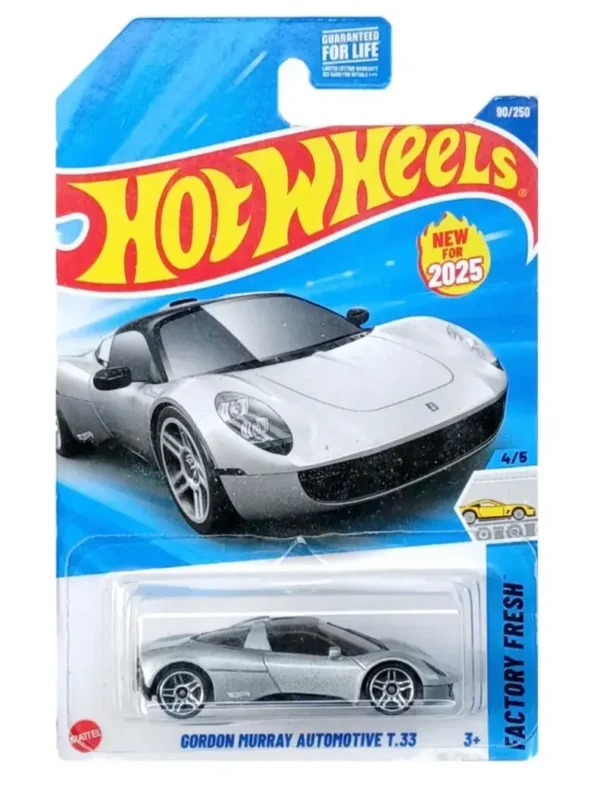 Hot Wheels Gordon Murry Automotive T 33S HW Exotics (Grey) Imported card