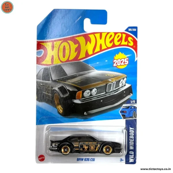 Hot Wheels BMW 635 CSi 2025 Card (Black)