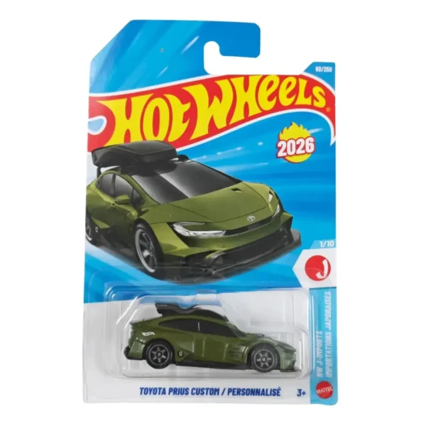 Hot Wheels Toyota Prius Custom Green - M Case 2026
