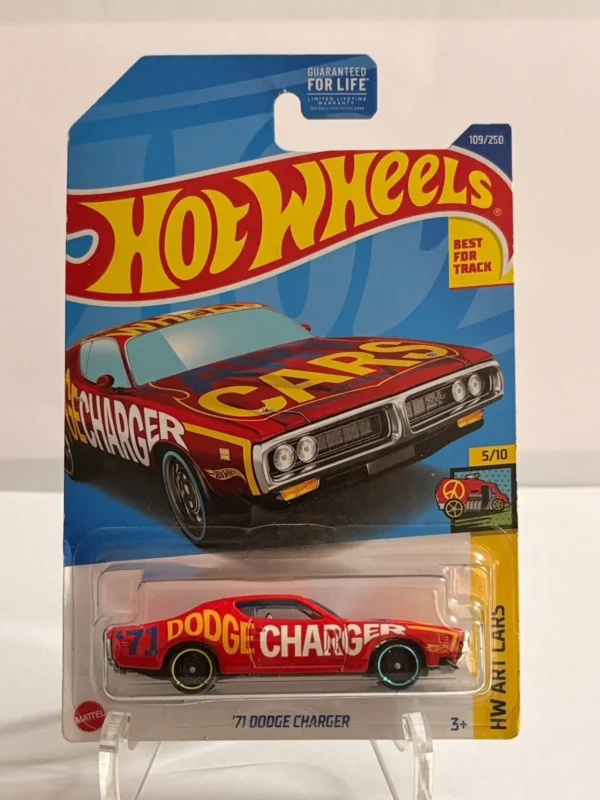 Hot Wheels 71 Dodge Charger Red US card