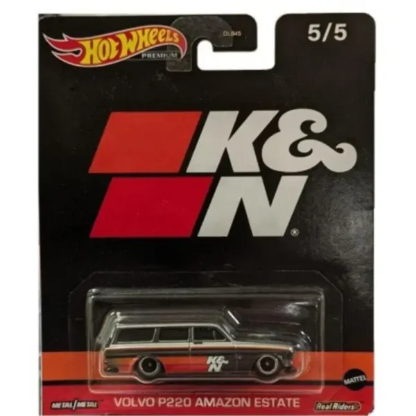 Hot Wheels K & N Volvo P220 Amazon Estate Black US Import with real riders tyres