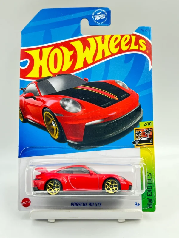 Hot Wheels - Porsche 911 GT3 -(Red) Imported Card
