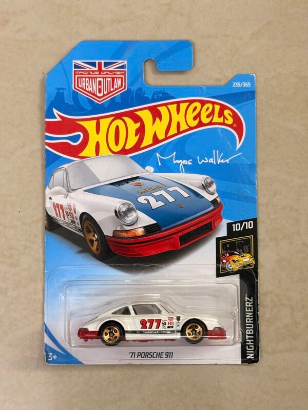 Hot Wheels 71 Porsche 911 Imported Card Red base