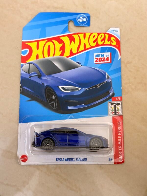 Hot Wheels Tesla Model S Plaid Imported Card