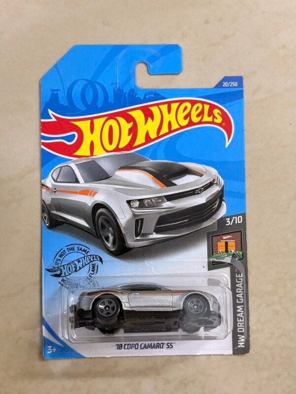 Hot Wheels 18 Copo Camaro SS Grey  Imported card